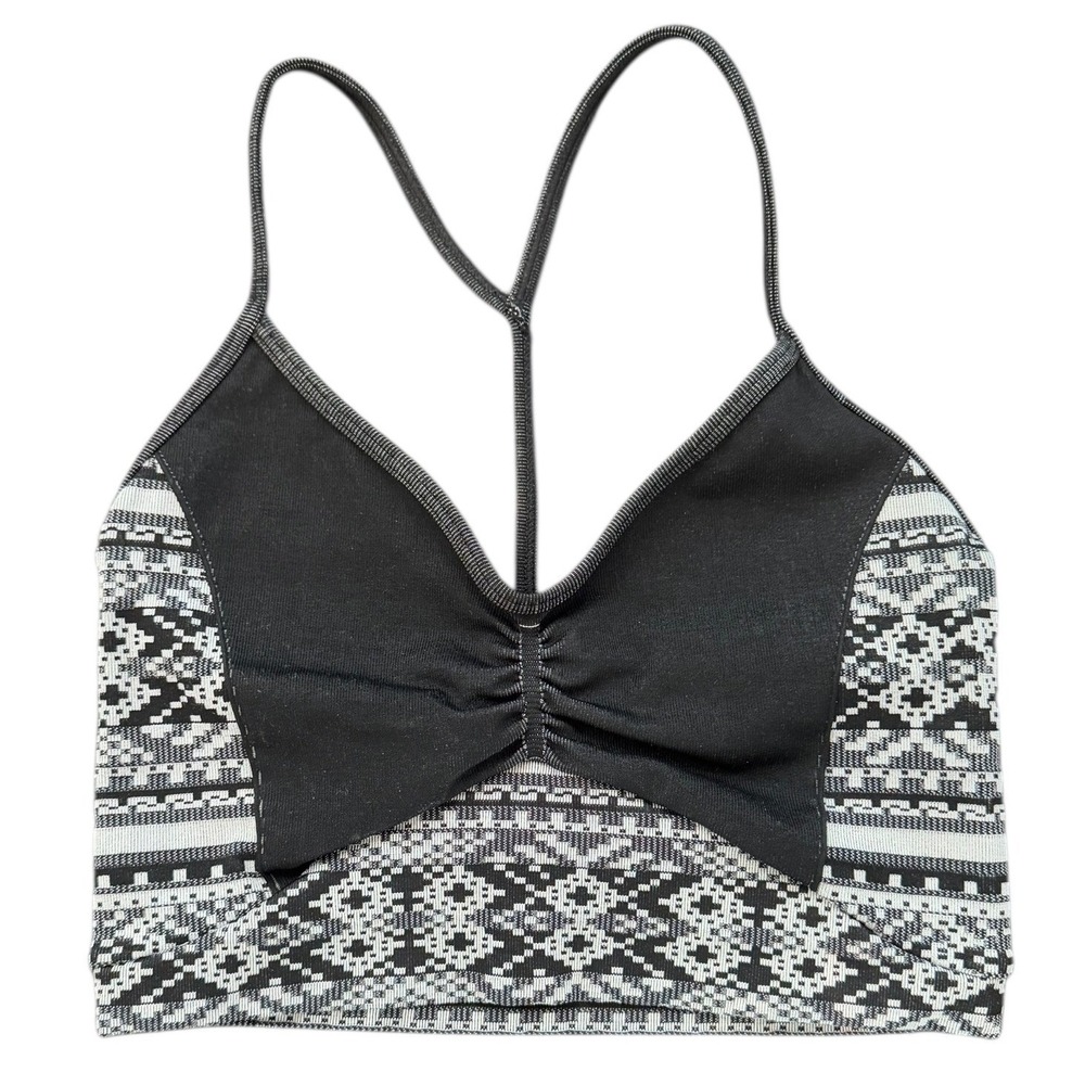 FP Movement Winter Crop Sports Bra XS/S Fair Isle Ski Gorpcore Balletcore‎  NWT